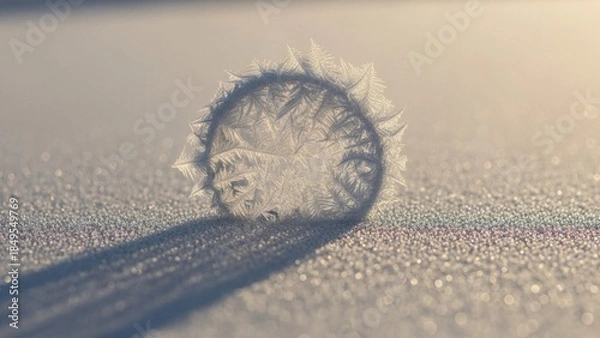 Obraz Frosted Ice Crystal Detail