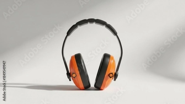 Obraz Orange and Black Ear Protection