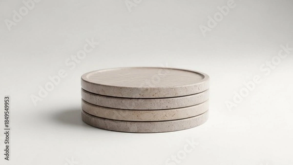 Obraz Stack of Stone Coasters