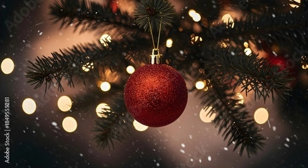 Obraz christmas tree and decorations