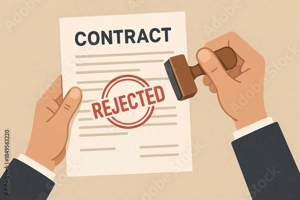 Fototapeta hands holding a contract