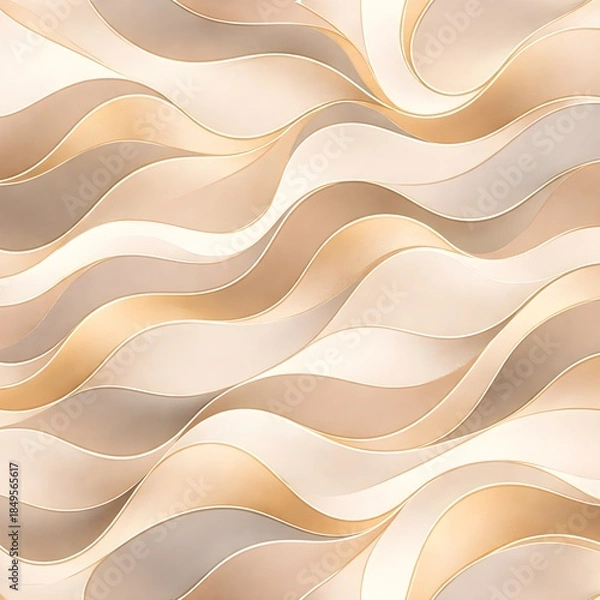 Obraz Luxury Abstract Wave Seamless Pattern Background