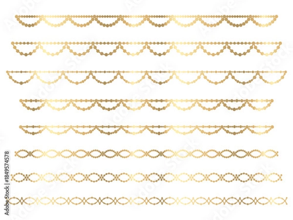 Obraz 丸、半円ラインうろこ1、7白金