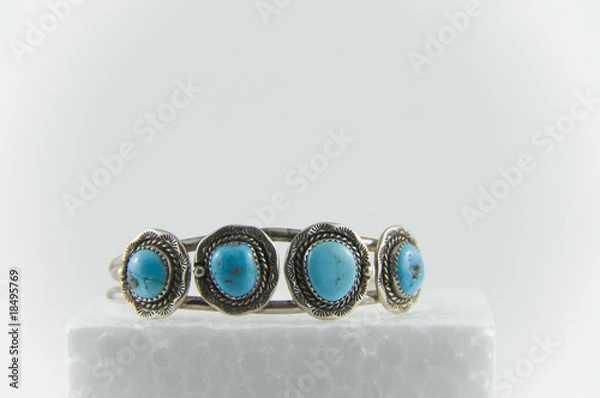 Obraz Turquoise silver bracelet