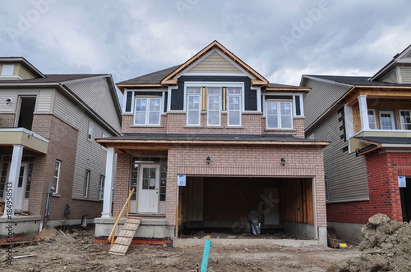 Obraz Detached house under construction