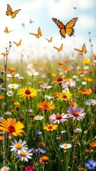 Obraz butterfly on a flower