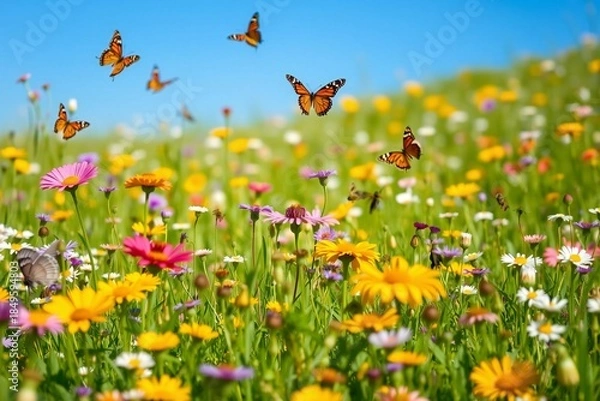 Obraz butterfly on a flower