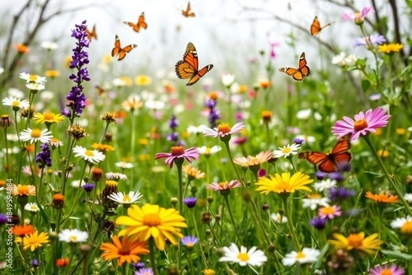 Obraz butterfly on a flower