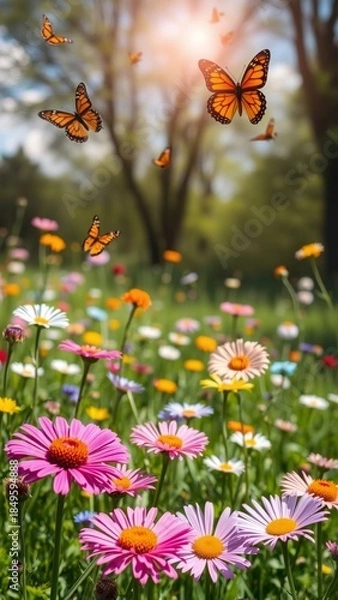 Obraz butterfly on a flower