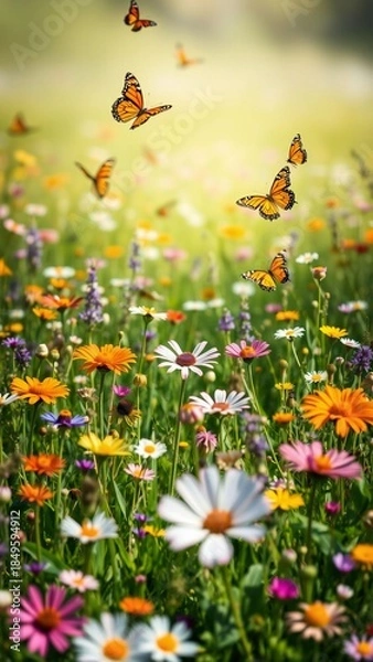 Obraz butterfly on a flower