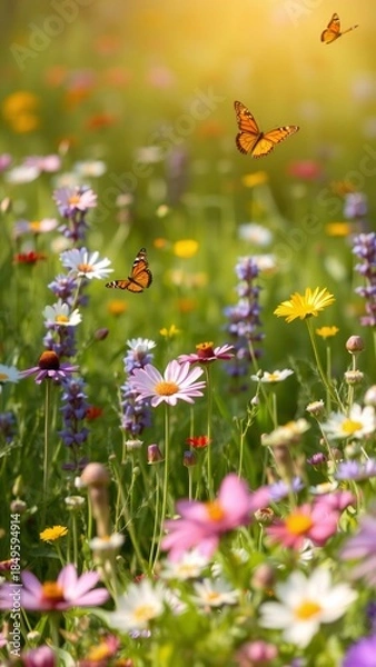 Obraz butterfly on a flower