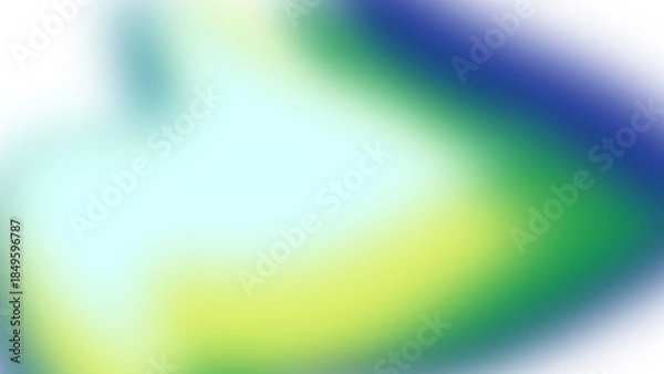 Obraz Blue and Green Abstract Aurora Gradient Background
