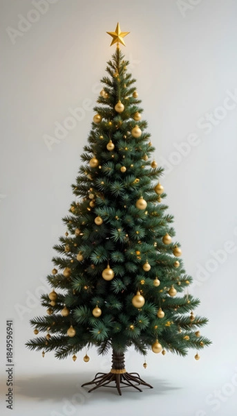 Obraz evergreen holiday tree