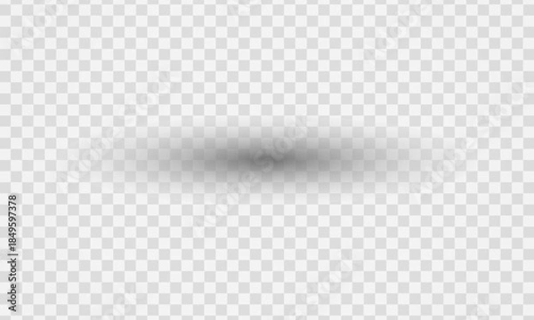Obraz Soft Oval Drop Shadow Effect with transparent background