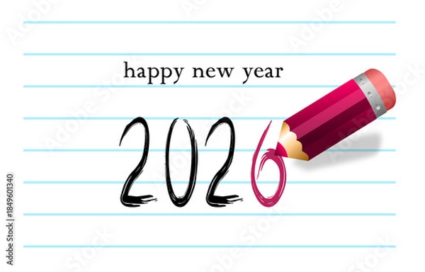 Obraz New Year greeting card