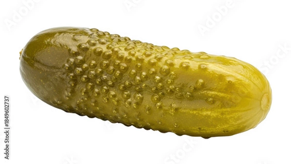 Obraz Single pickle isolated on transparent background
