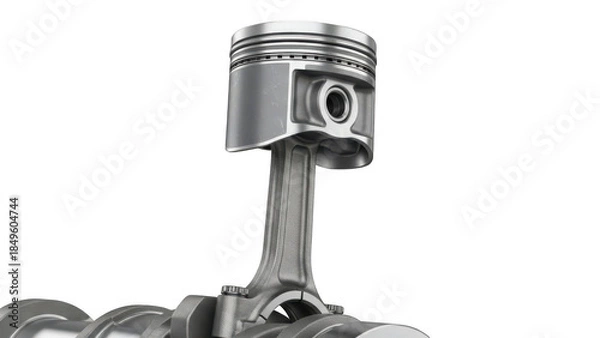 Obraz Piston engine part isolated on transparent background