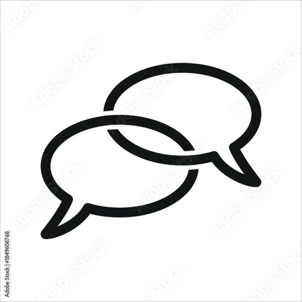 Fototapeta Speech bubble icon vector design template