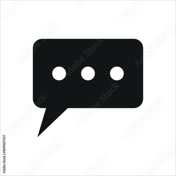 Fototapeta Speech bubble icon vector design template
