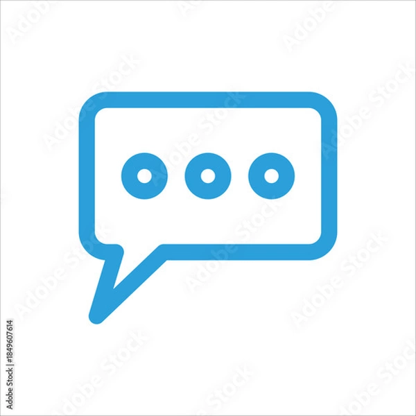 Fototapeta Speech bubble icon vector design template