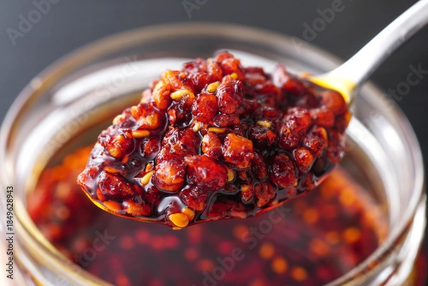 Obraz 食べるラー油　食べる辣油