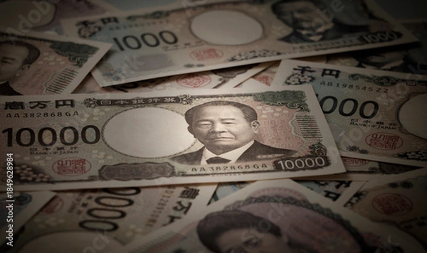 Obraz Japanese banknotes. 日本紙幣	
