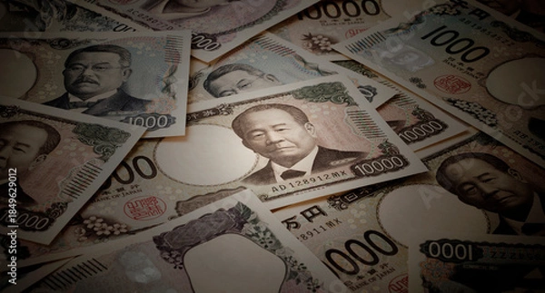 Obraz Japanese banknotes. 日本紙幣	
