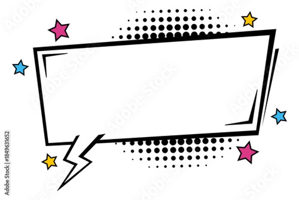 Obraz ポップなアメコミふきだしのイラスト