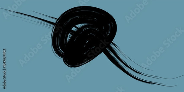 Obraz Abstract spiral element. Artistic background with rotating shapes, radial, radiating lines.