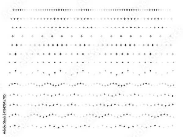 Obraz 四角星、ライン2、2銀