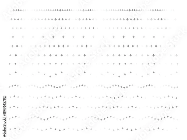 Obraz 四角星、ライン2、6白