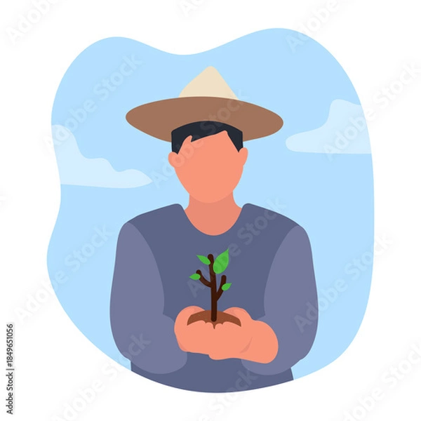 Obraz Farmer Illustration