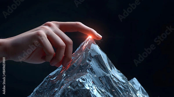 Obraz finger touching