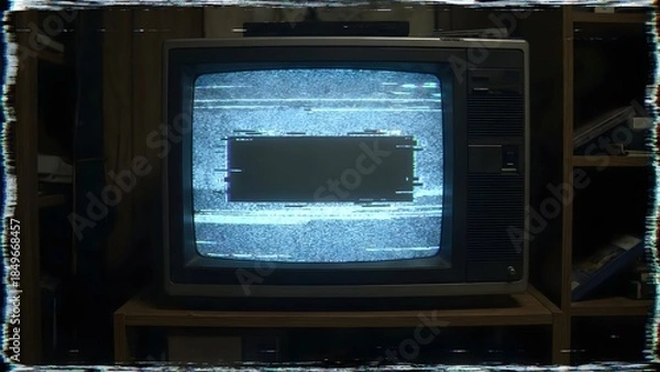 Obraz Vintage Television Static Screen Display.