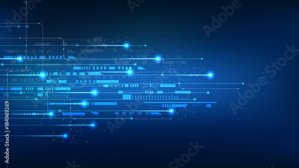 Fototapeta vector abstract background technology illustration communication data security