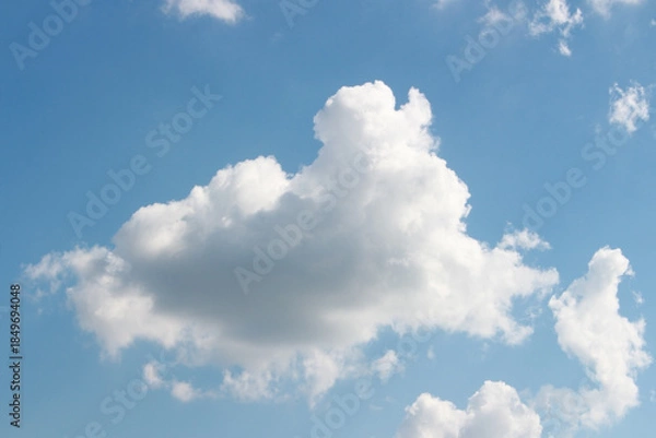Fototapeta Blank sky surface with small clouds