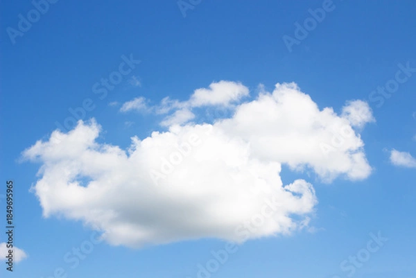 Fototapeta Blank sky surface with small clouds