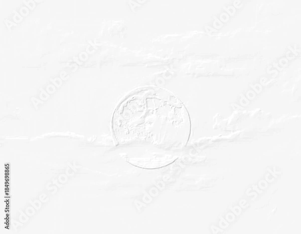 Fototapeta embossed image of moon 