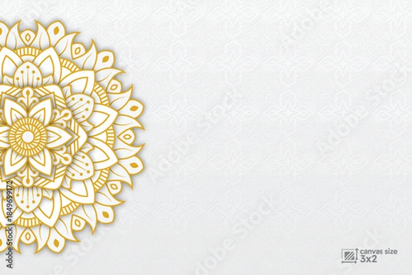 Obraz abstract islamic background with mandala and pattern