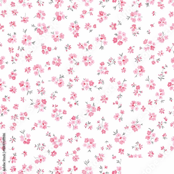 Obraz seamless pattern with pink flowers
