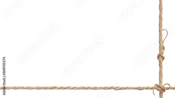 Fototapeta rope on white background