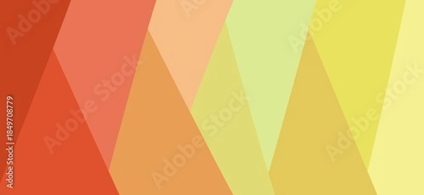 Obraz Layered colorful triangle patches, playful abstract phone background