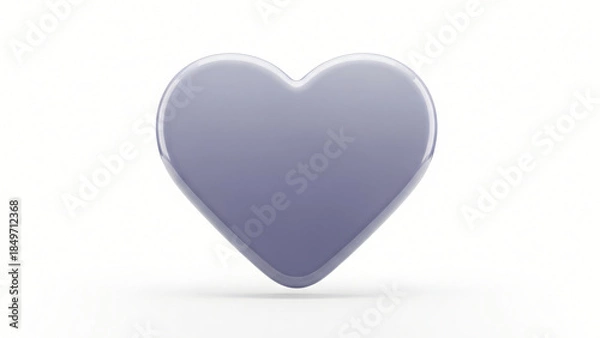 Obraz a heart shaped object on a white background