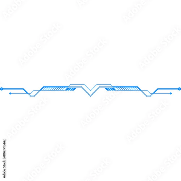 Obraz Futuristic Tech Divider Line