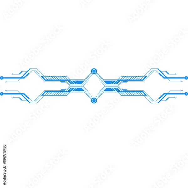 Obraz Futuristic Tech Divider Line