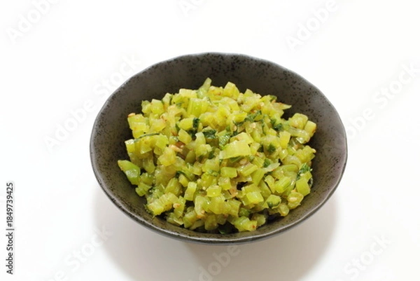 Fototapeta カブの葉のごま油炒め