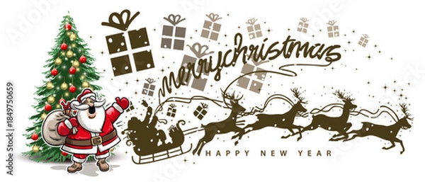 Obraz Santa's gift tree [Converted].ai