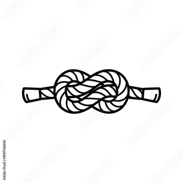 Obraz Knot illustration on white background