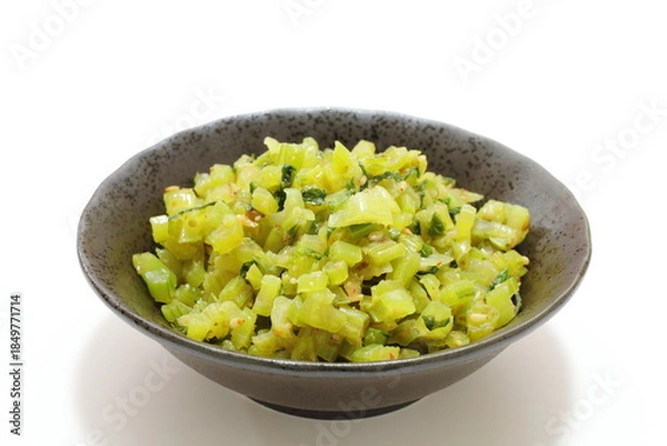 Fototapeta カブの葉のごま油炒め