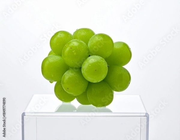 Obraz green grapes in a box